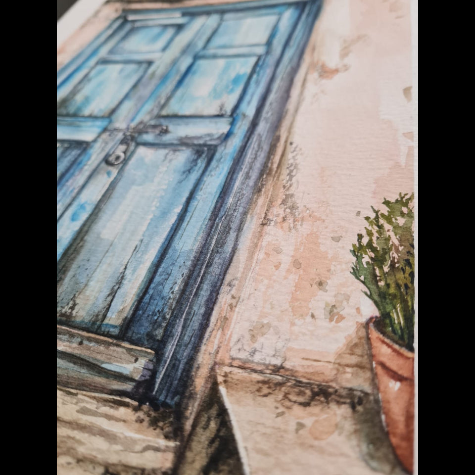 BLUE DOOR Watercolour Workshop - Saturday, 31 January