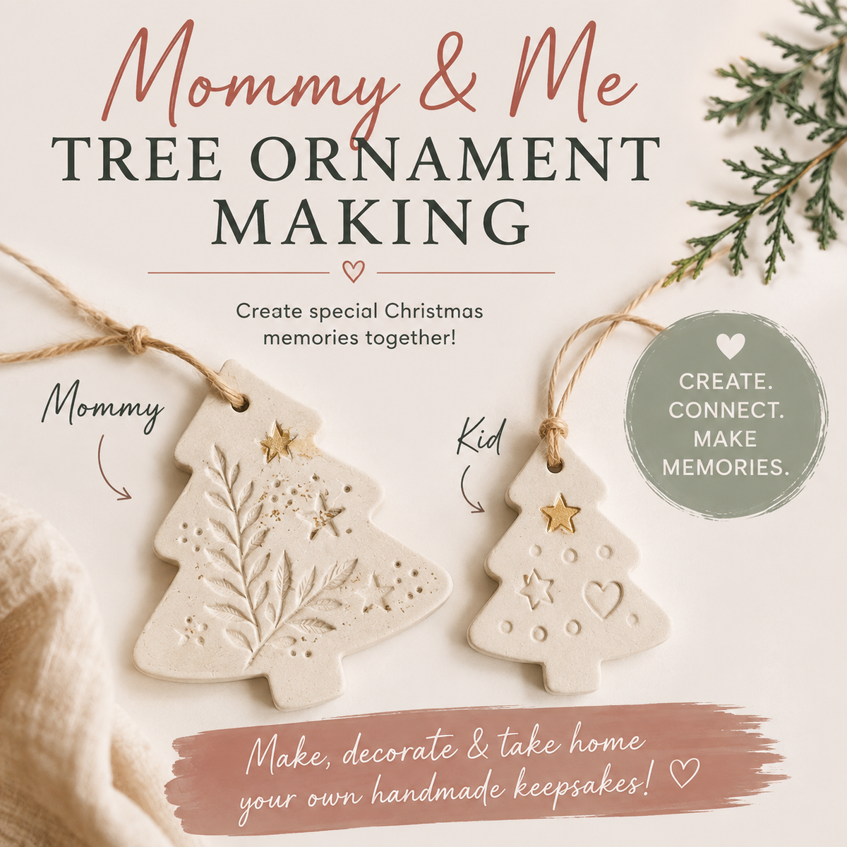 Mommy and Me Ornament Workshop, Monday 14 December
