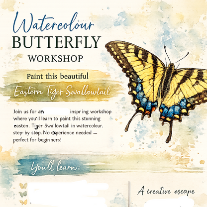 Butterfly Watercolour Workshop, 10 October