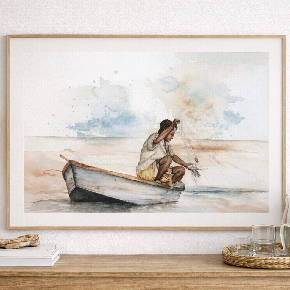 Fisherman Watercolour