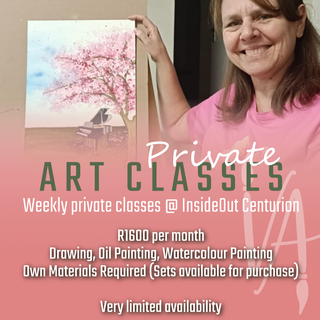 Private Art Classes per month