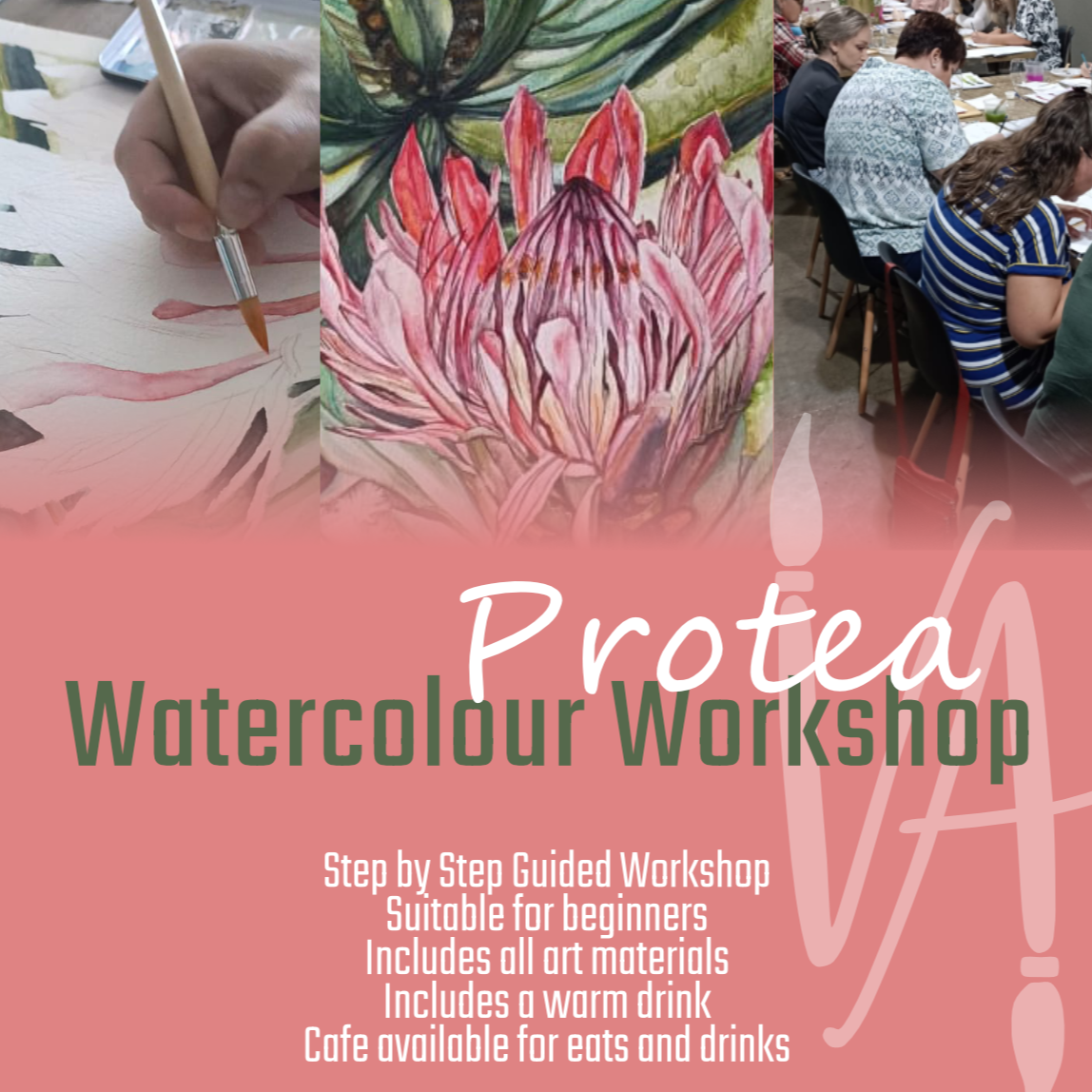 PROTEA in Watercolour Workshop - 18 September