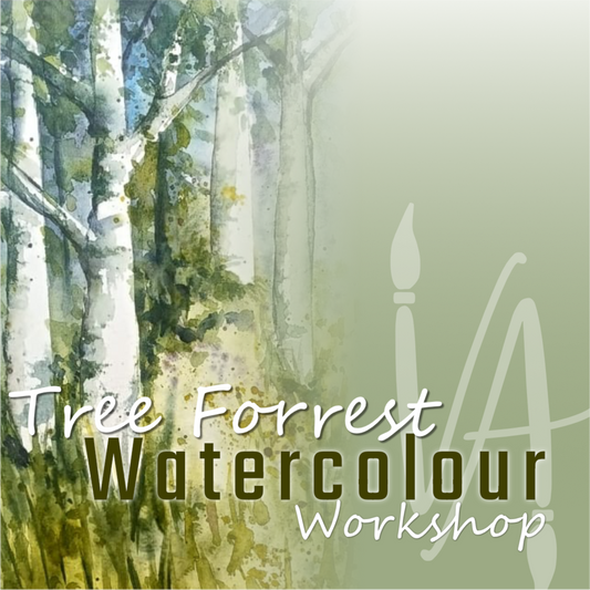 TREE FORREST Watercolour Workshop -  Saturday, 10 January