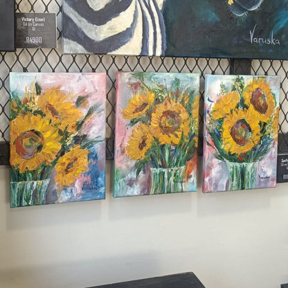 Sunflowers Triptych