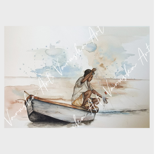Fisherman Watercolour