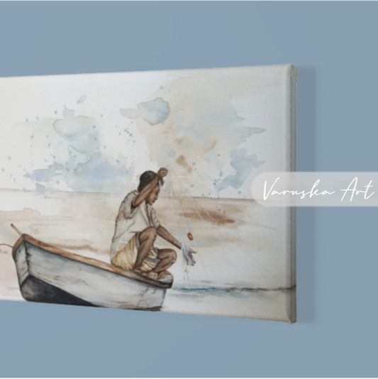 Fisherman Canvas Print